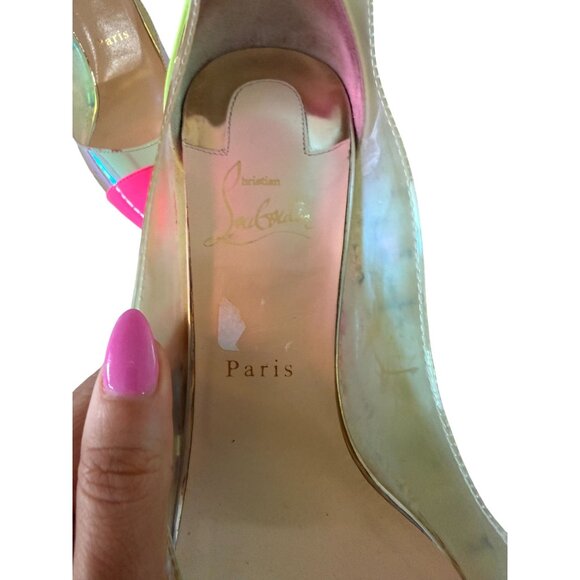CHRISTIAN LOUBOUTIN Debout 100 Multicolor Heels Size 41 / 11 - Picture 6 of 16